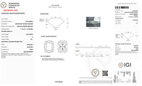 4.03ct E VS1 Elongated Cushion Diamond Ring
