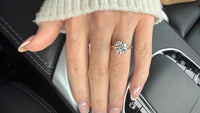 3.05ct E VS1 round brilliant lab grown diamond ring in 14K yellow gold - photo 7