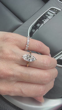 3.00ct E VS1 Marquise Diamond Ring
