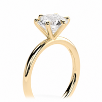 The Luna round cut six-prong engagement ring view 2