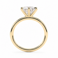 The Luna round cut six-prong engagement ring view 3