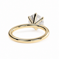 The Luna round cut six-prong engagement ring view 4